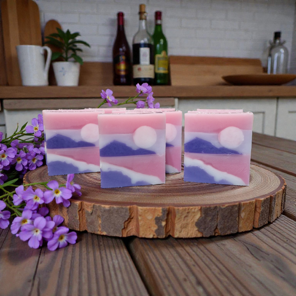 Handmade Landscape Soap Bar Noir Opium fragrance