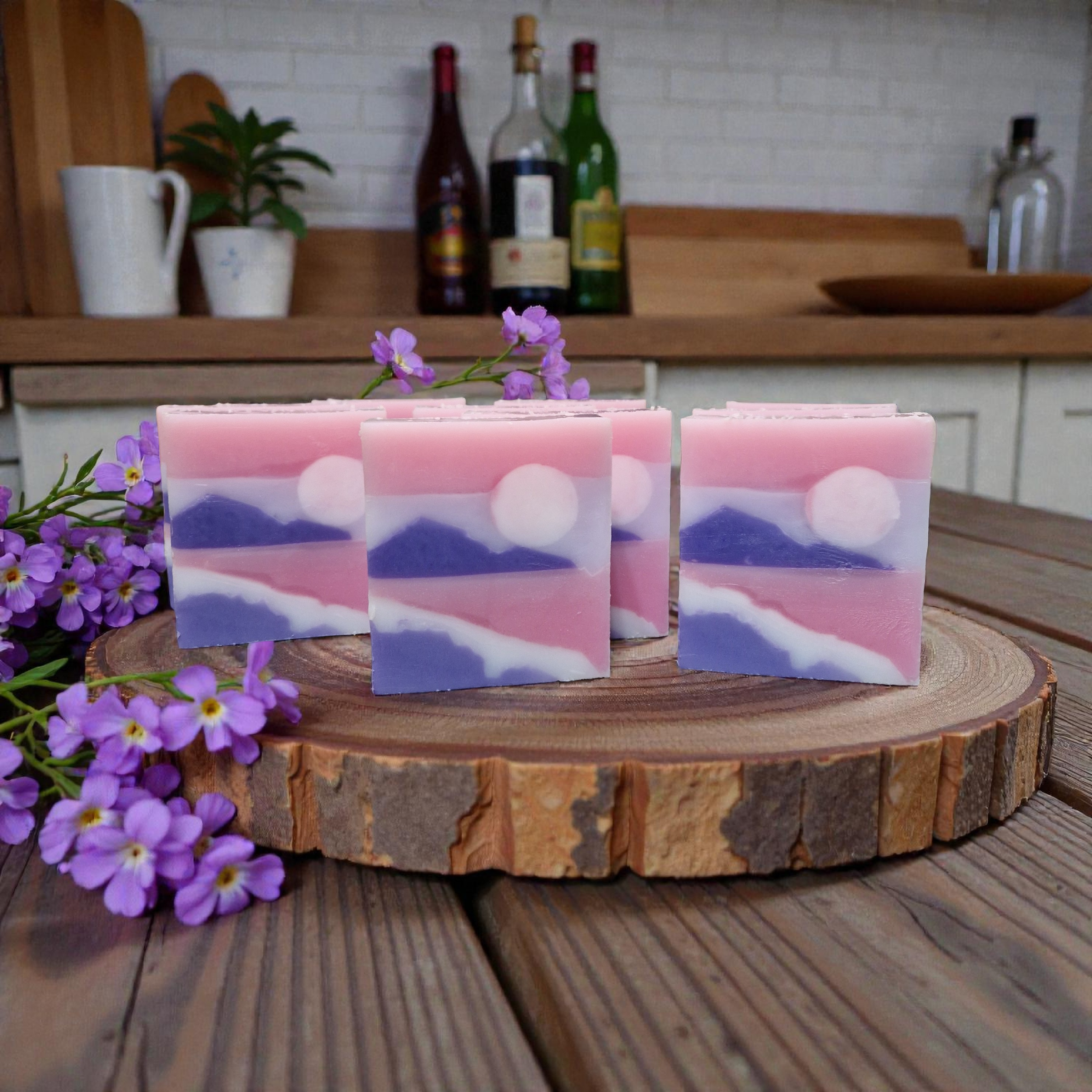 Handmade Landscape Soap Bar Noir Opium fragrance