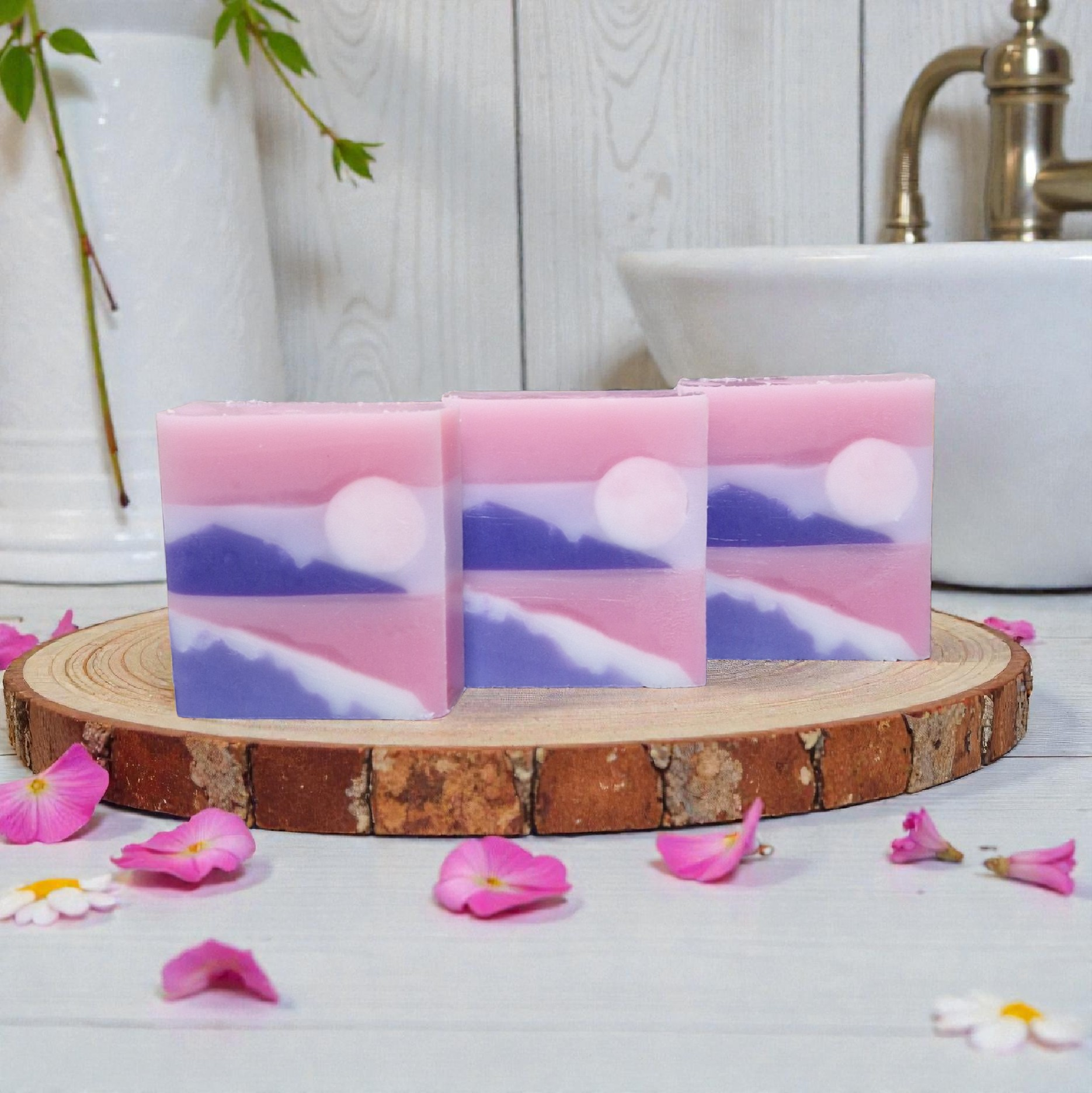 Handmade Landscape Soap Bar Noir Opium fragrance