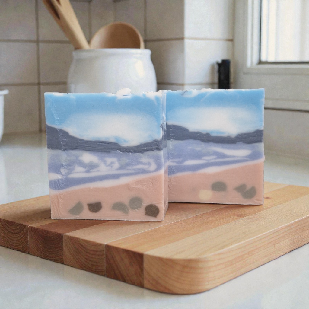 Handmade Landscape Soap Bar-Ocean Breeze.