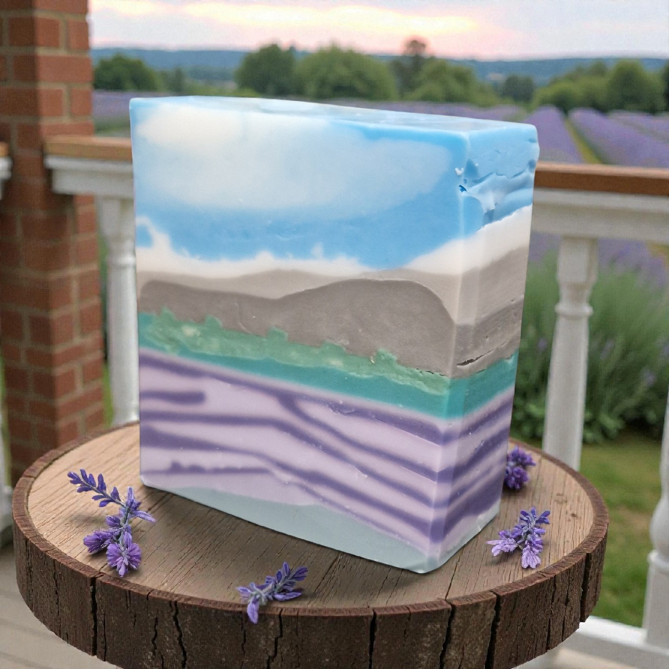 Handmade Landscape soap bar